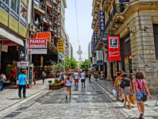 Ermou Street by Matt Barrett Athens Survival Guide